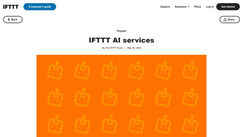 IFTTT AI Services