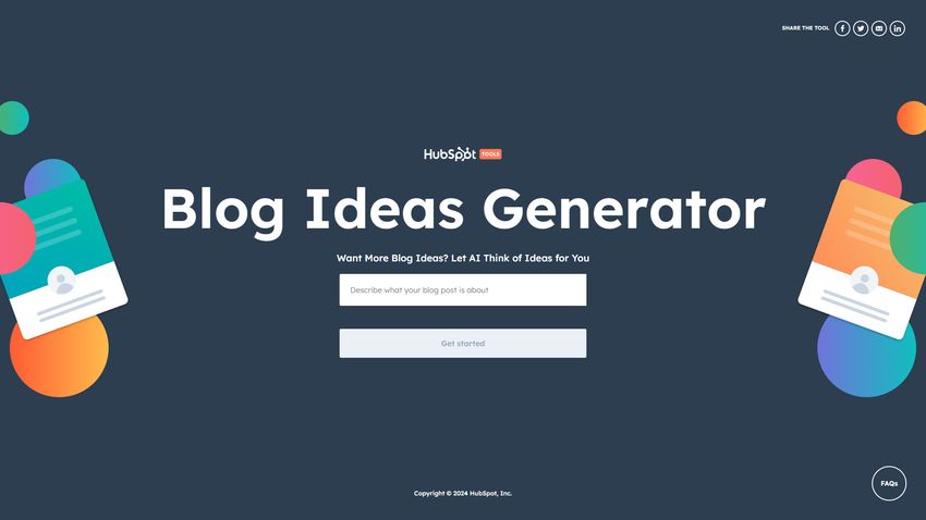 Blog Ideas Generator