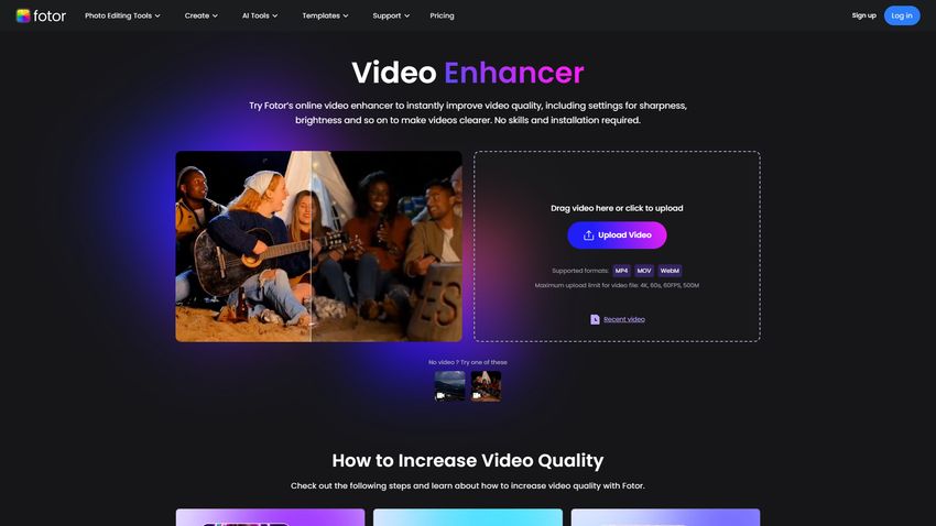 Fotor Video Enhancer